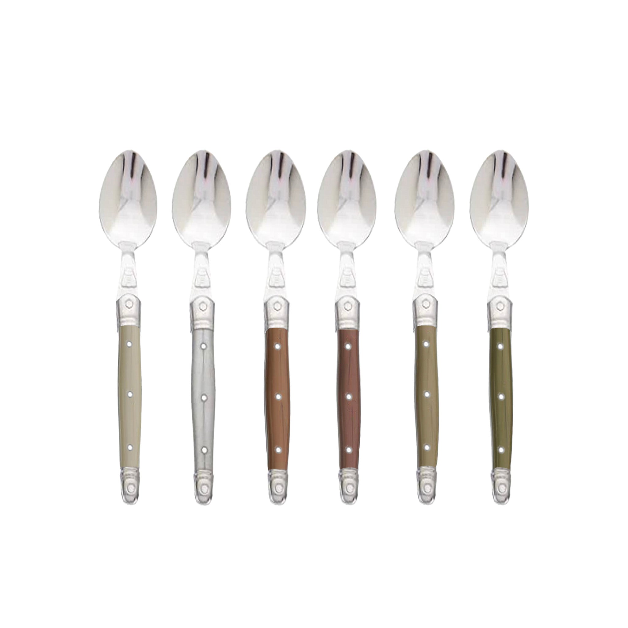 Jean Dubost Laguiole 6 Ivory Soup Spoons | Monsieur Marcel