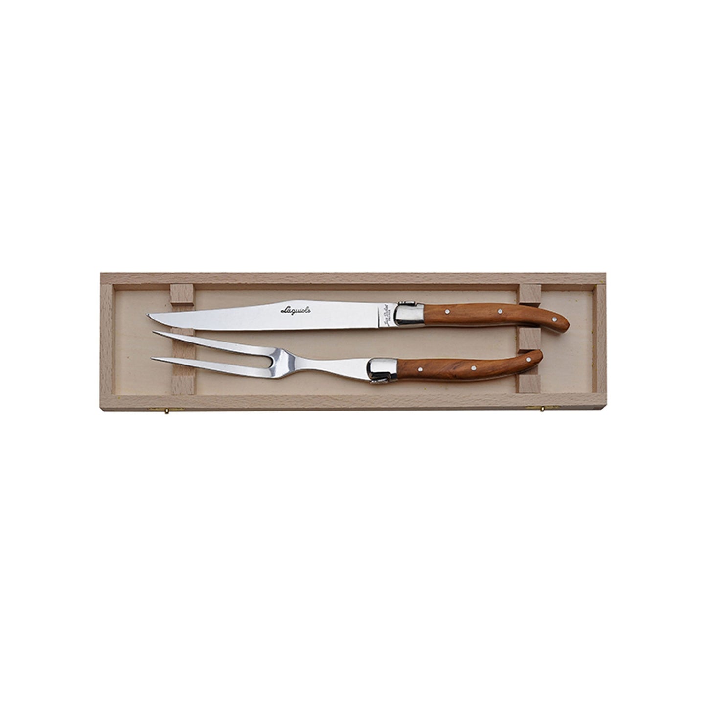LAGUIOLE JEAN DUBOST CARVING OLIVE WOOD
