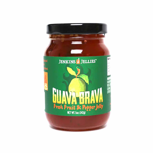 JENKINS GUAVA BRAVA FRESH FRUIT & PEPPER JELLY 5oz