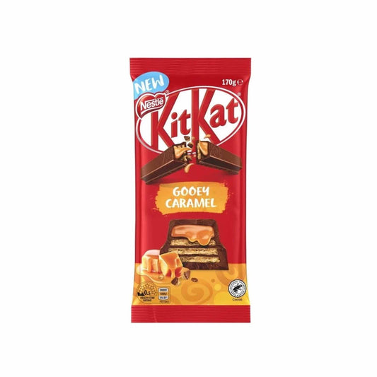 KIT KAT GOOEY CARAMEL CHOCOLATE BAR 170g