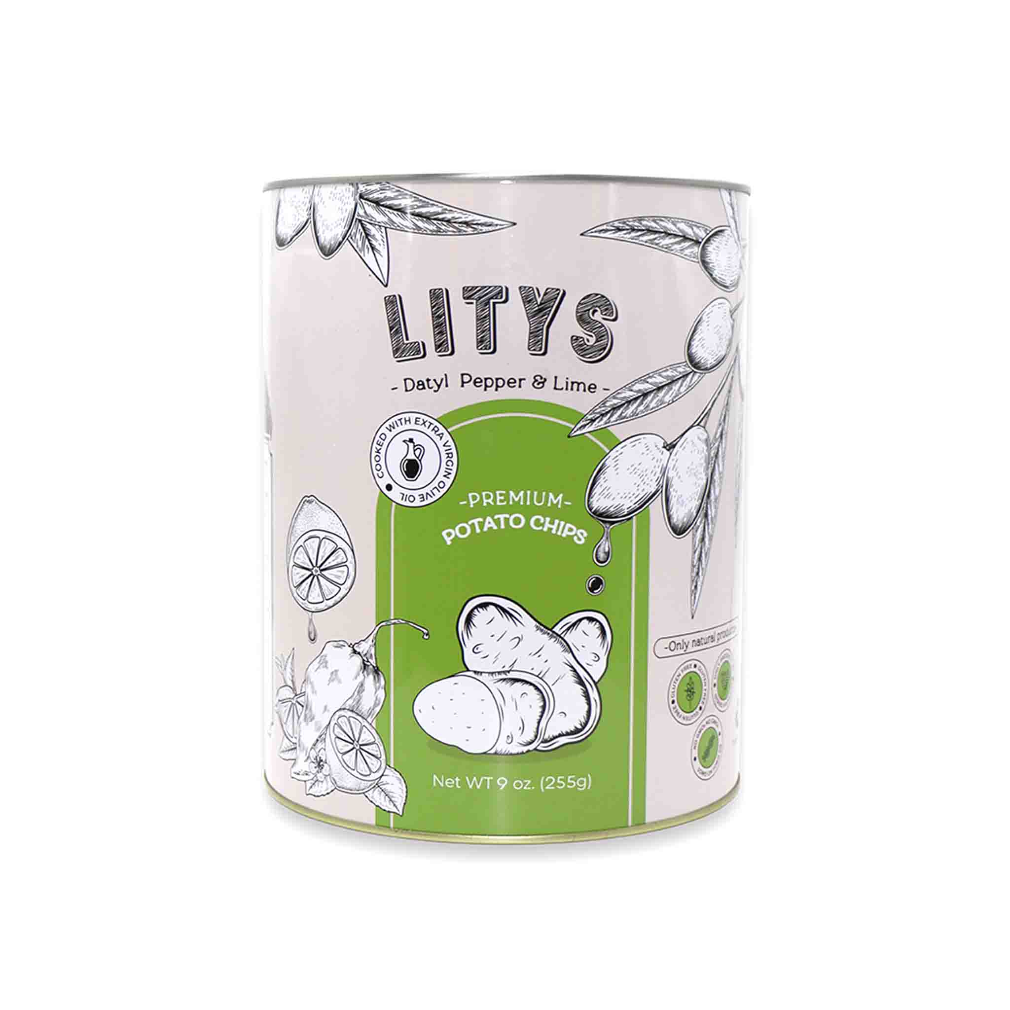 LITYS DATYL PEPPER & LIME PREMIUM POTATO CHIPS 9oz – monsieur marcel ...