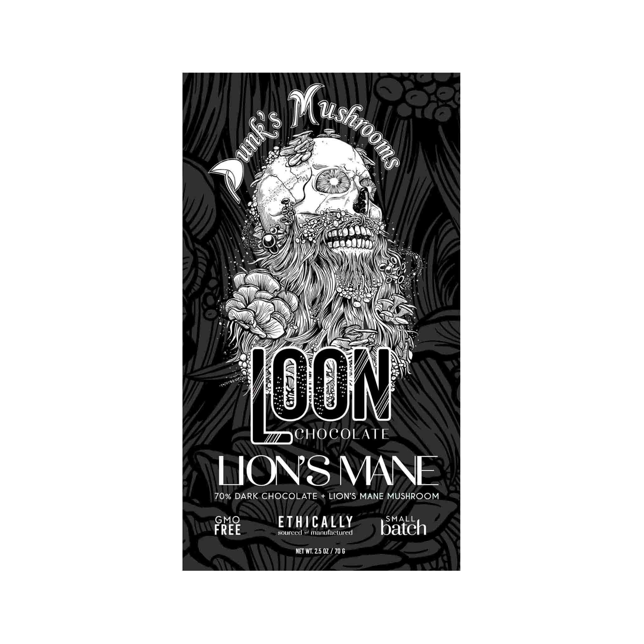 LOON LION'S MANE 70% DARK CHOCOLATE 70g – monsieur marcel gourmet