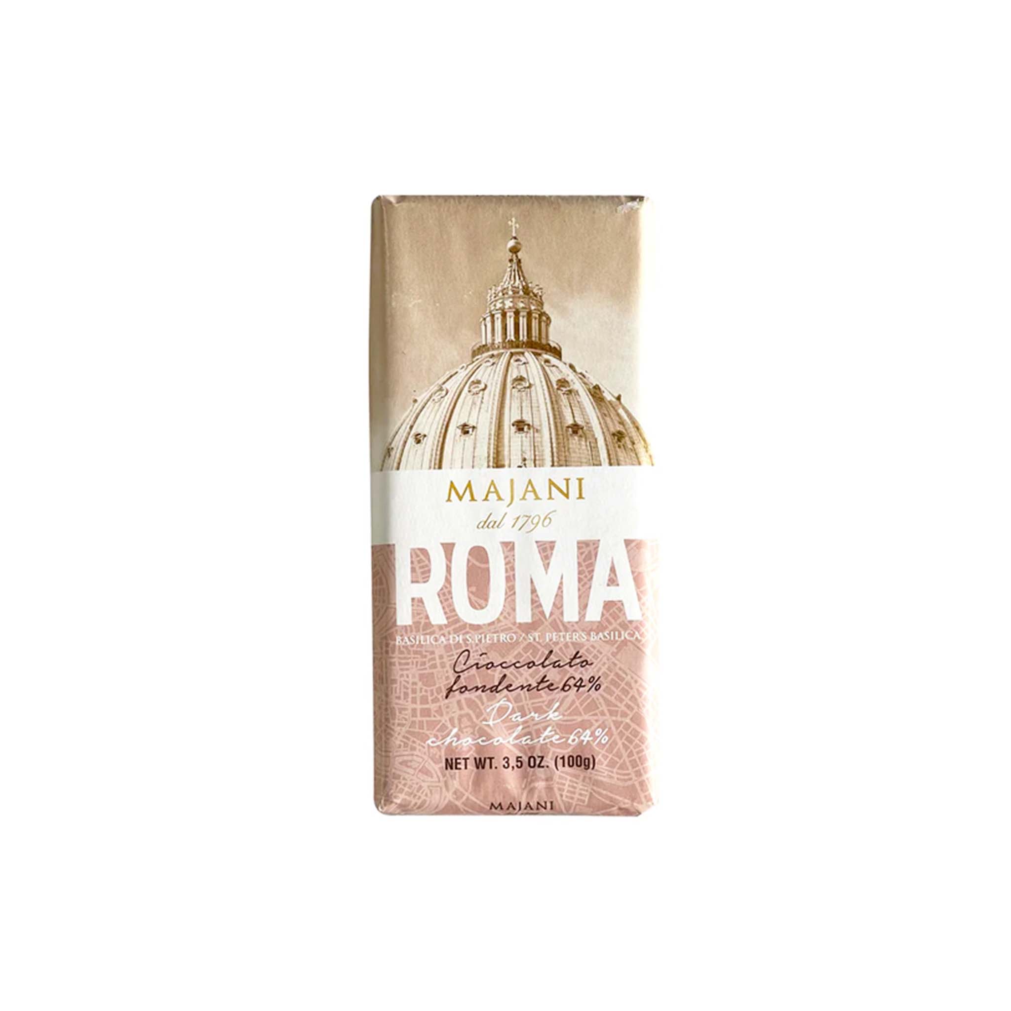 MAJANI ROMA 64% DARK CHOCOLATE BAR 100g – monsieur marcel gourmet