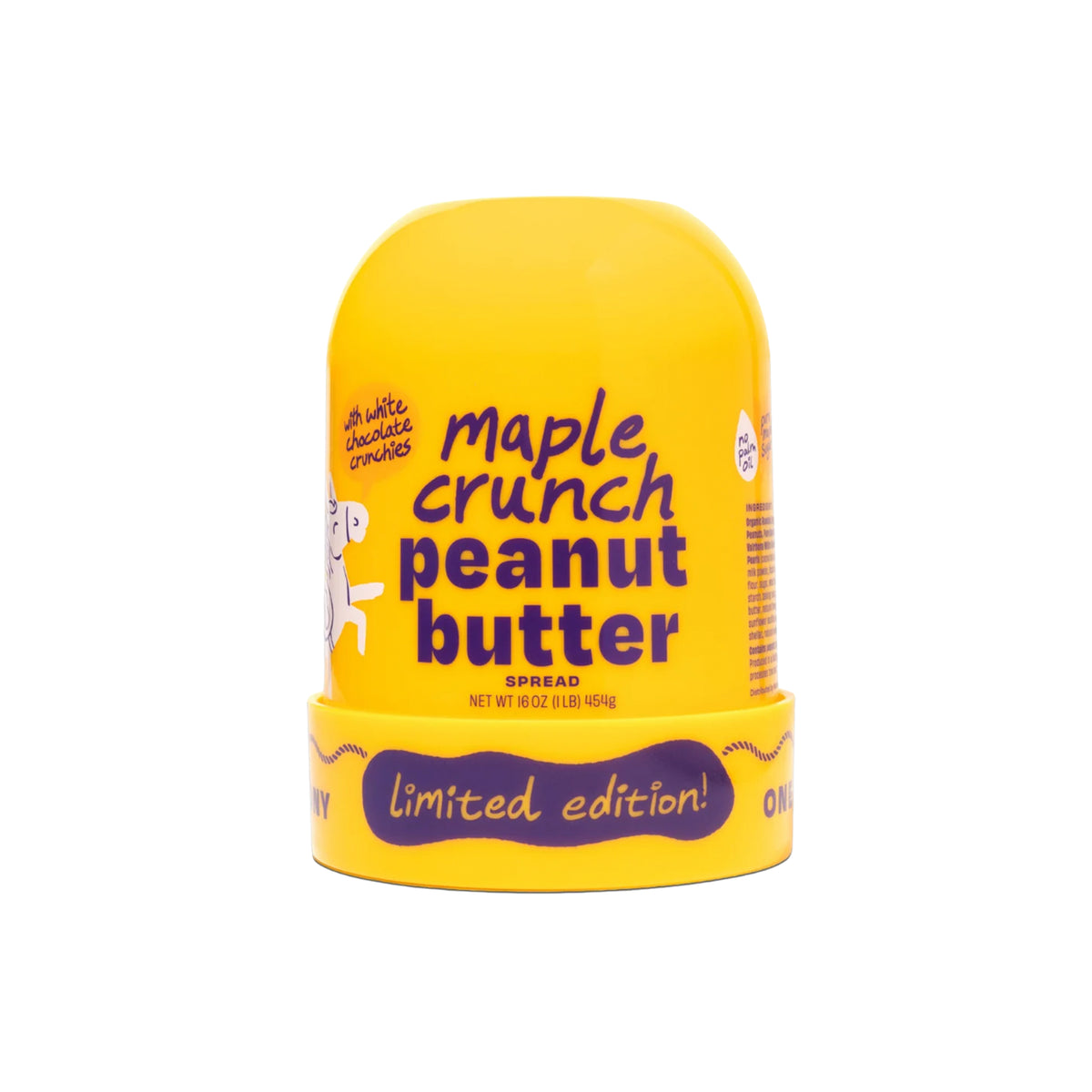 ONE TRICK PONY MAPLE CRUNCH PEANUT BUTTER WITH WHITE CHOCOLATE CRUNCHIES 16oz
