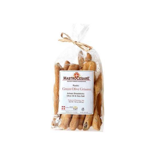 MASTRO CESARE GREEN OLIVE GRISSINI BREADSTICKS 200g
