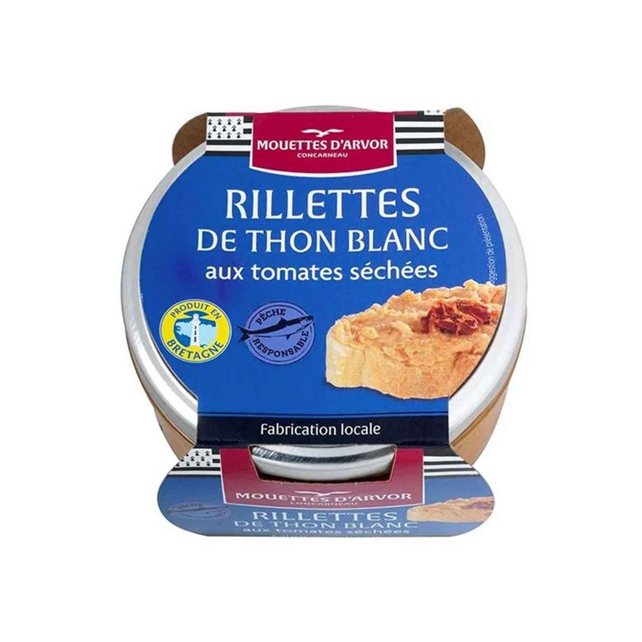 MOUETTES D'ARVOR TUNA RILLETTES WITH SUNDRIED TOMATOES 125g