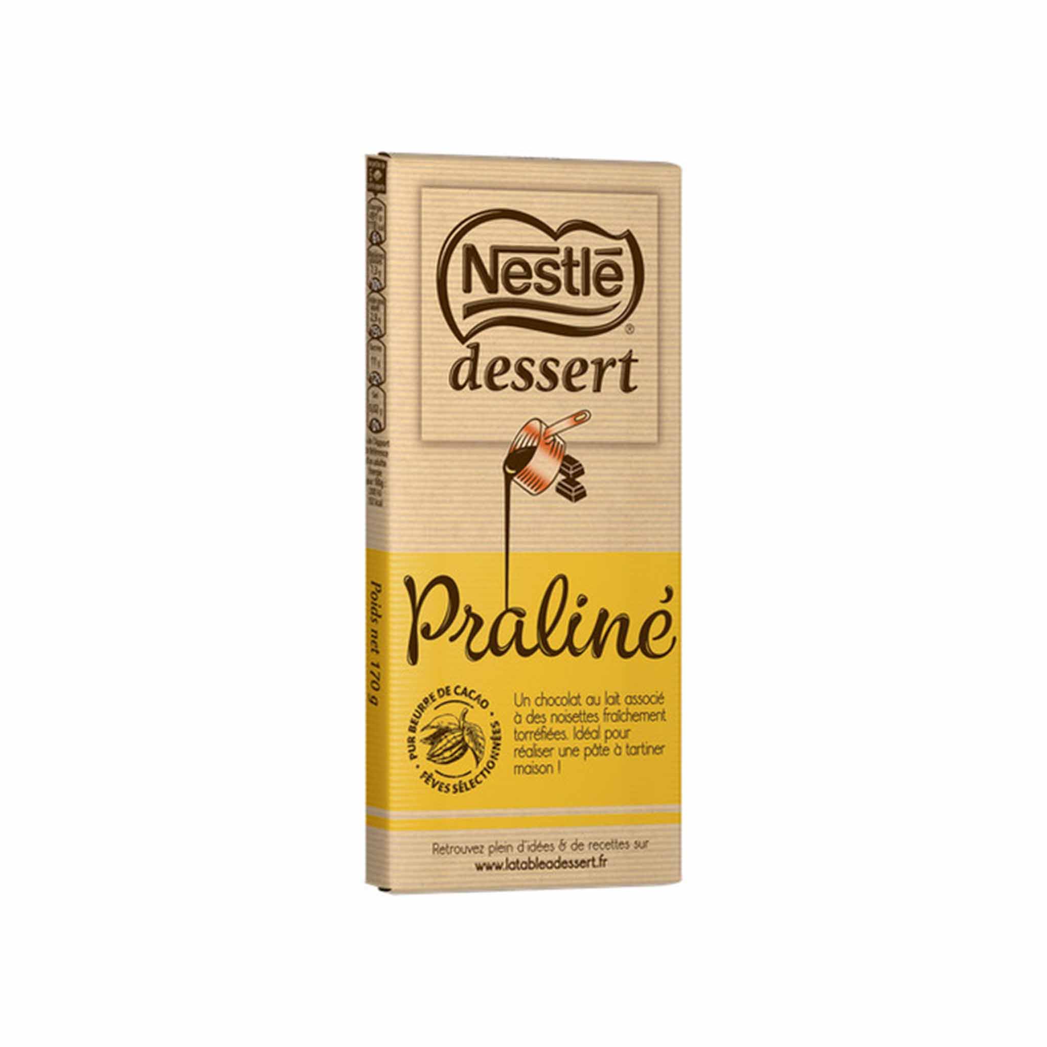 NESTLE DESSERT PRALINE CHOCOLATE BAR 170g