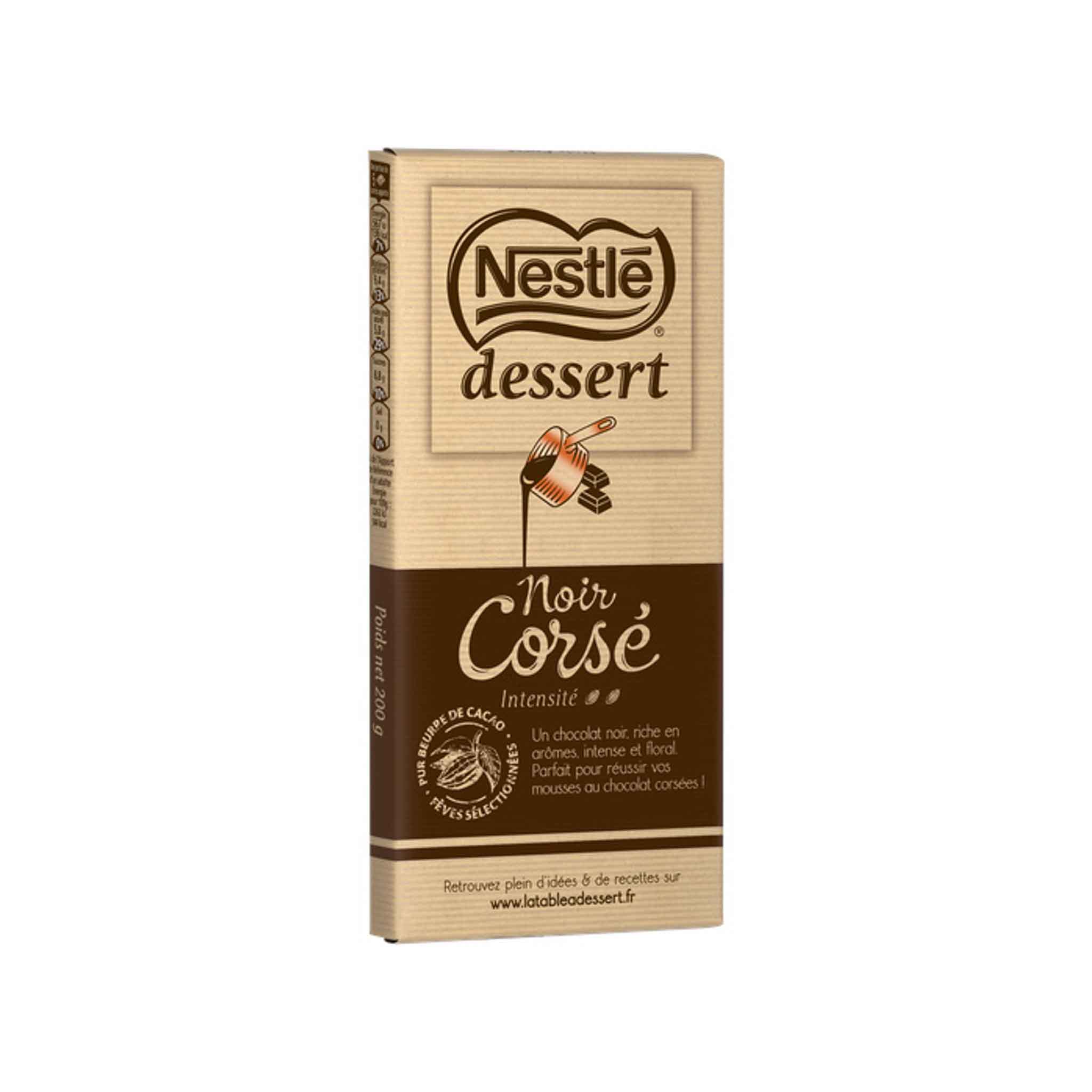 NESTLE NOIR CORSE DESSERT BAKING CHOCOLATE 205g