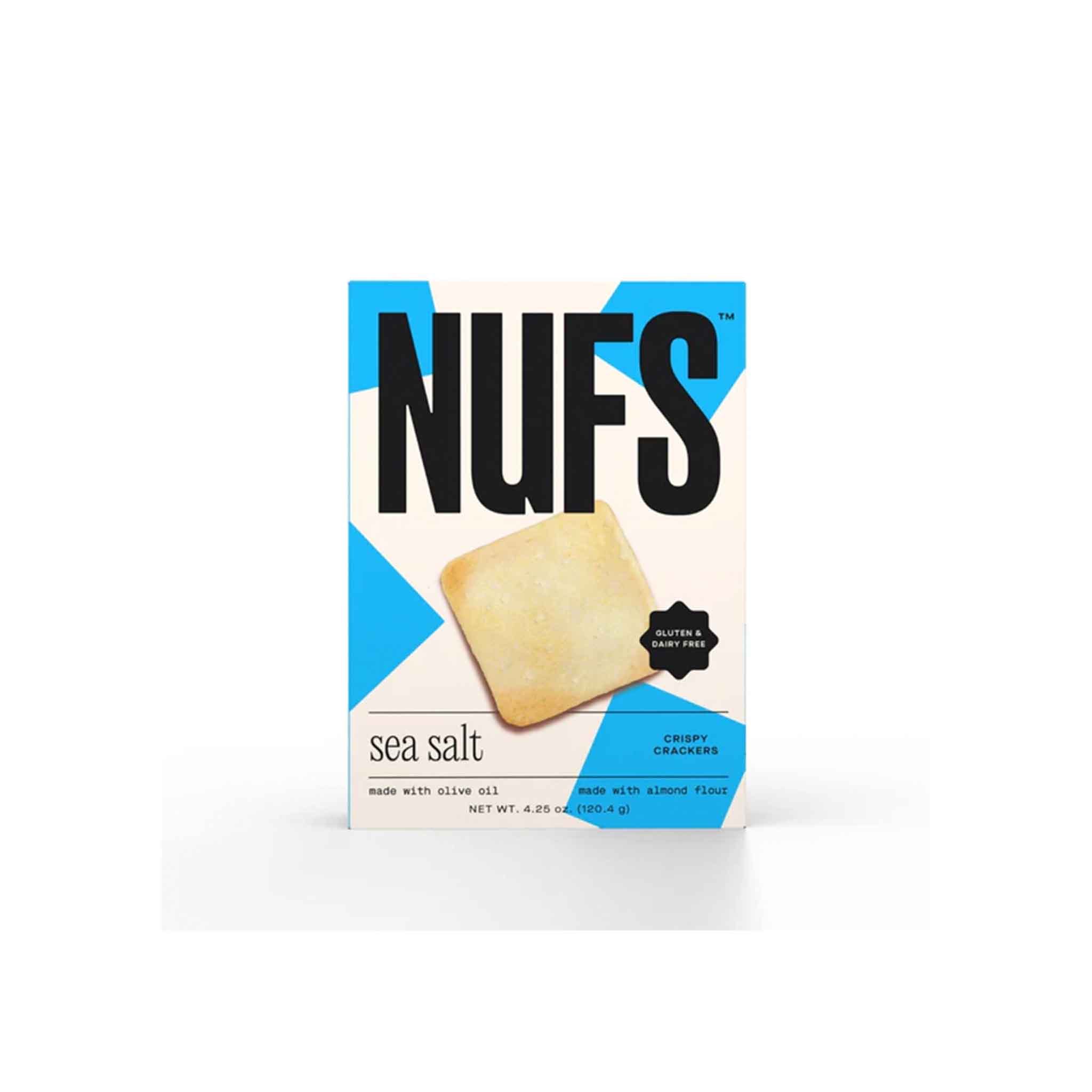 NUFS GLUTEN FREE SEA SALT CRACKERS 8oz
