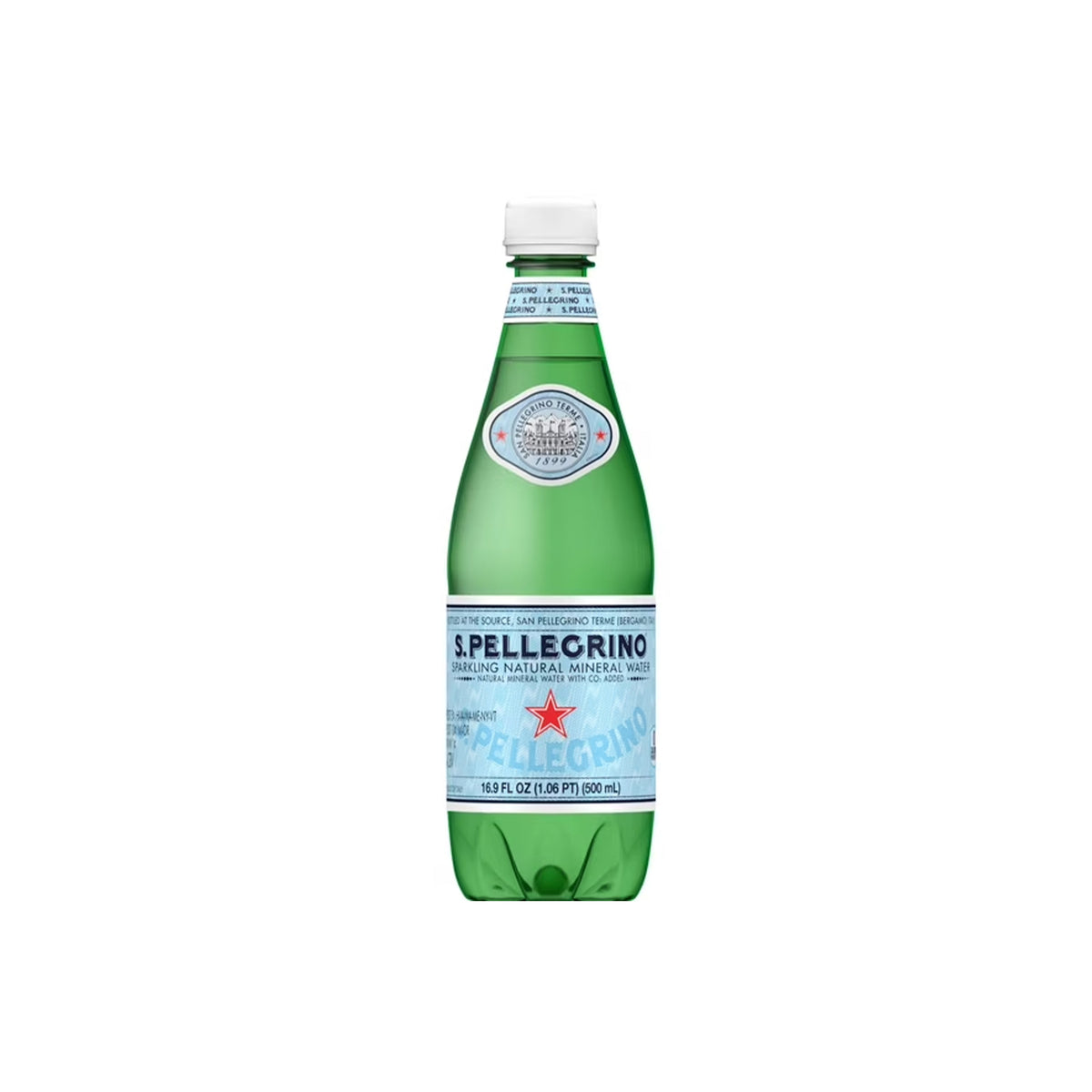 SAN PELLEGRINO SPARKLING MINERAL WATER PLASTIC 500ml
