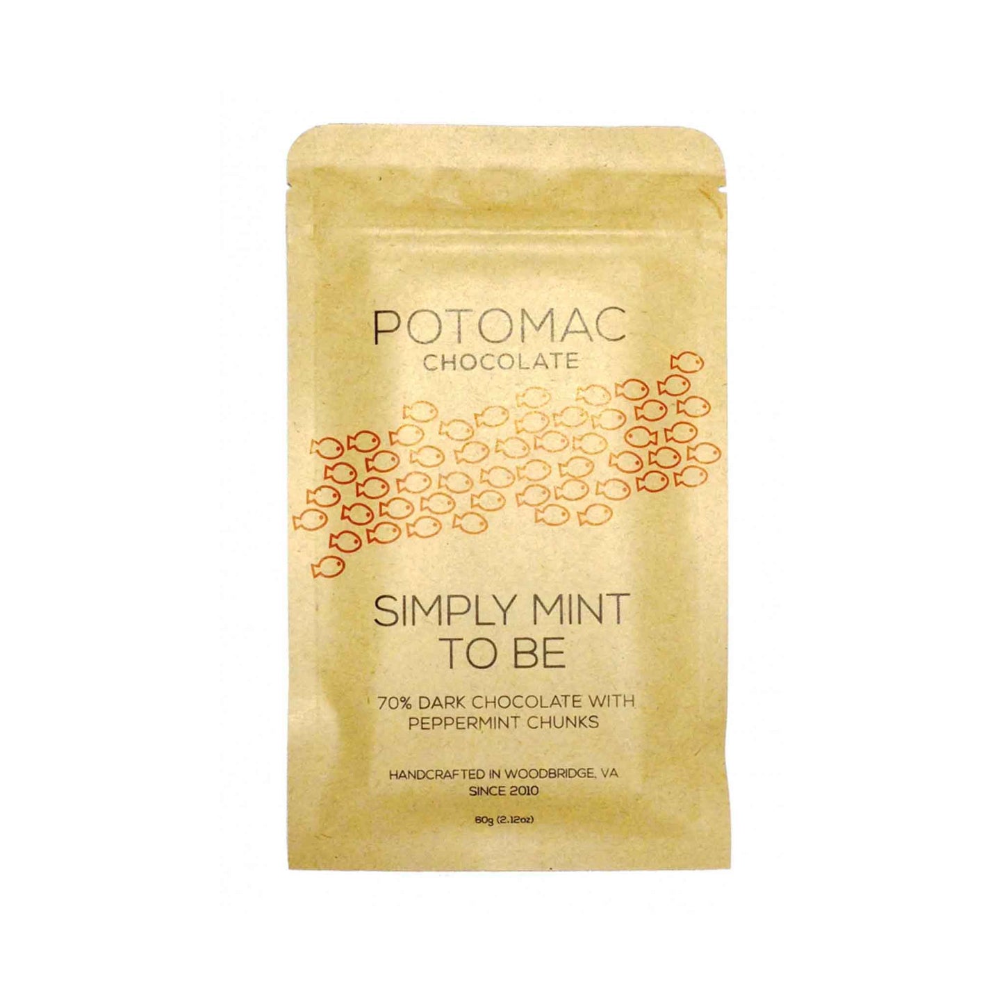 POTOMAC 70% DARK CHOCOLATE SIMPLY MINT TO BE 60g