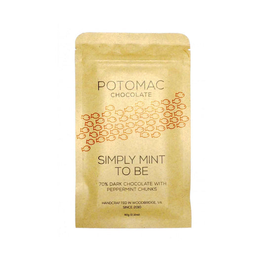POTOMAC 70% DARK CHOCOLATE SIMPLY MINT TO BE 60g
