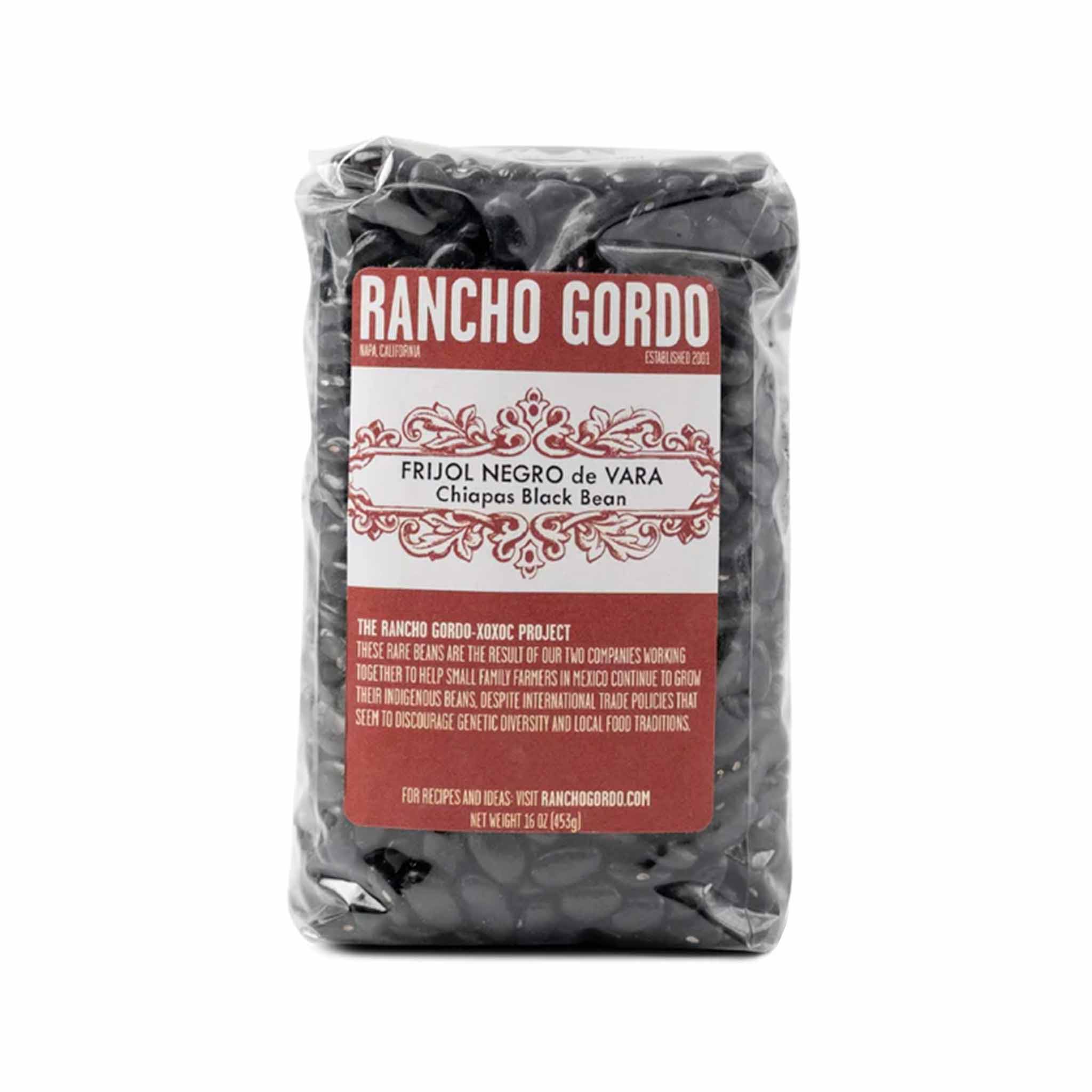 Rancho Gordo Chiapas Black Beans Frijol Negro de Vara