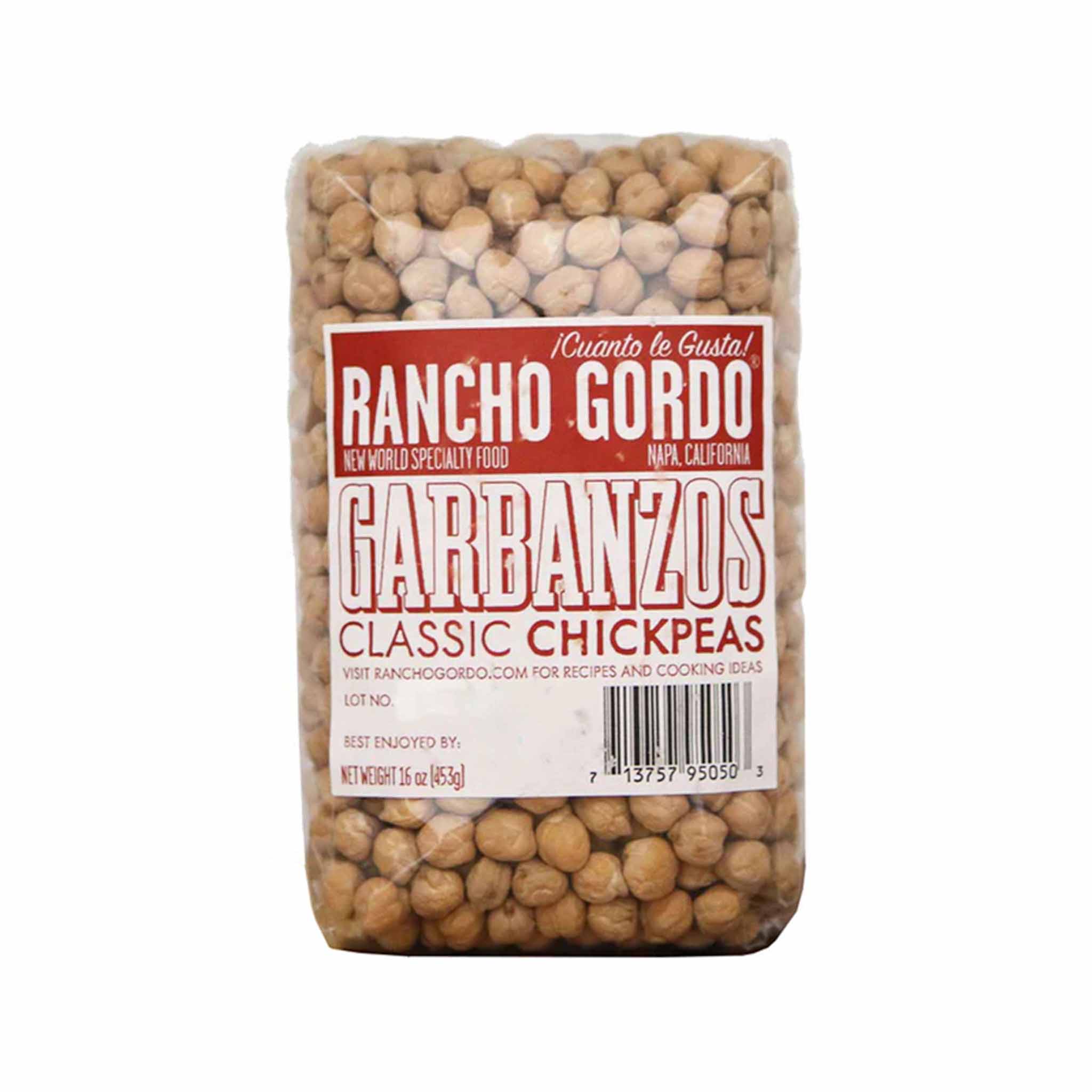 Rancho Gordo White Garbanzos Beans Classic Chickpeas