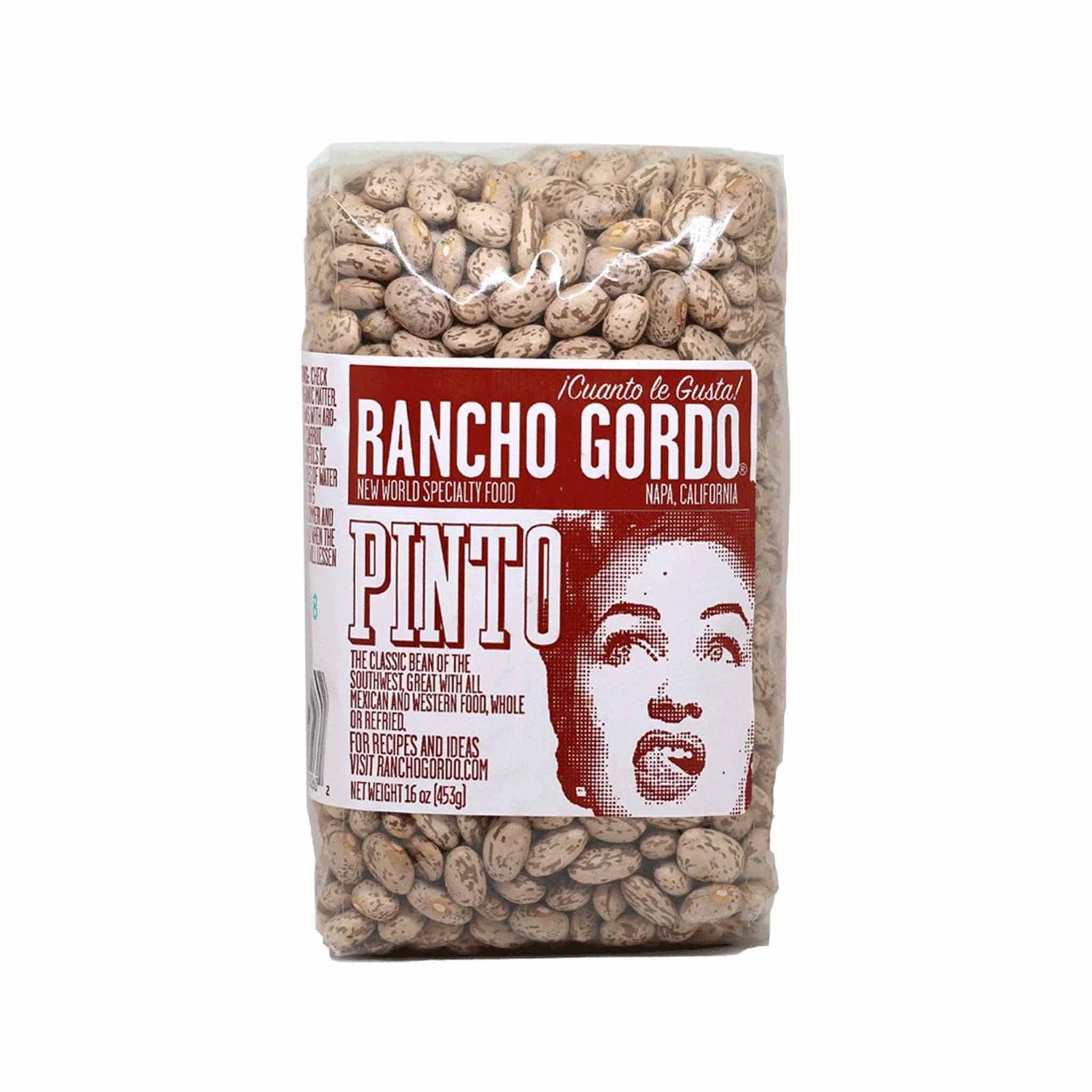 RANCHO GORDO PINTO BEANS 16oz