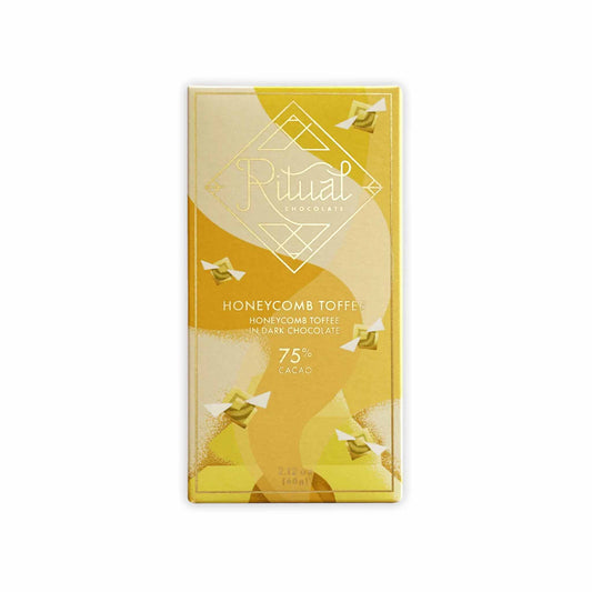 RITUAL HONEYCOMB TOFFEE 75% DARK CHOCOLATE 2.12oz