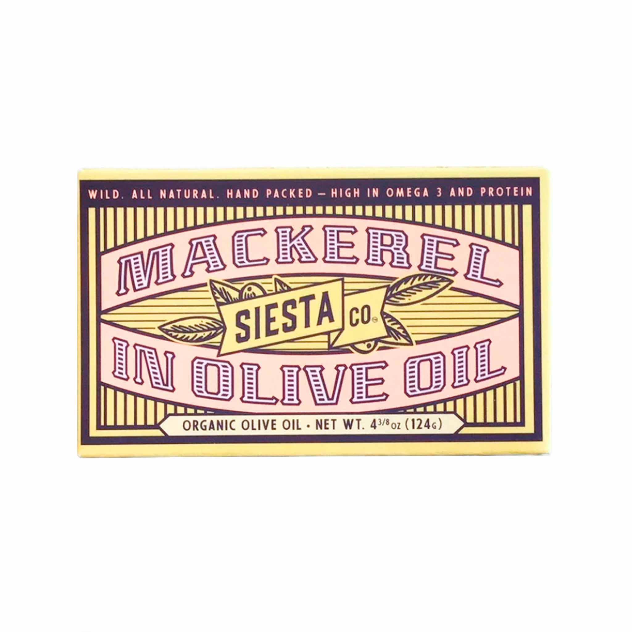 Siesta Co. Mackerel in Extra Virgin Olive Oil