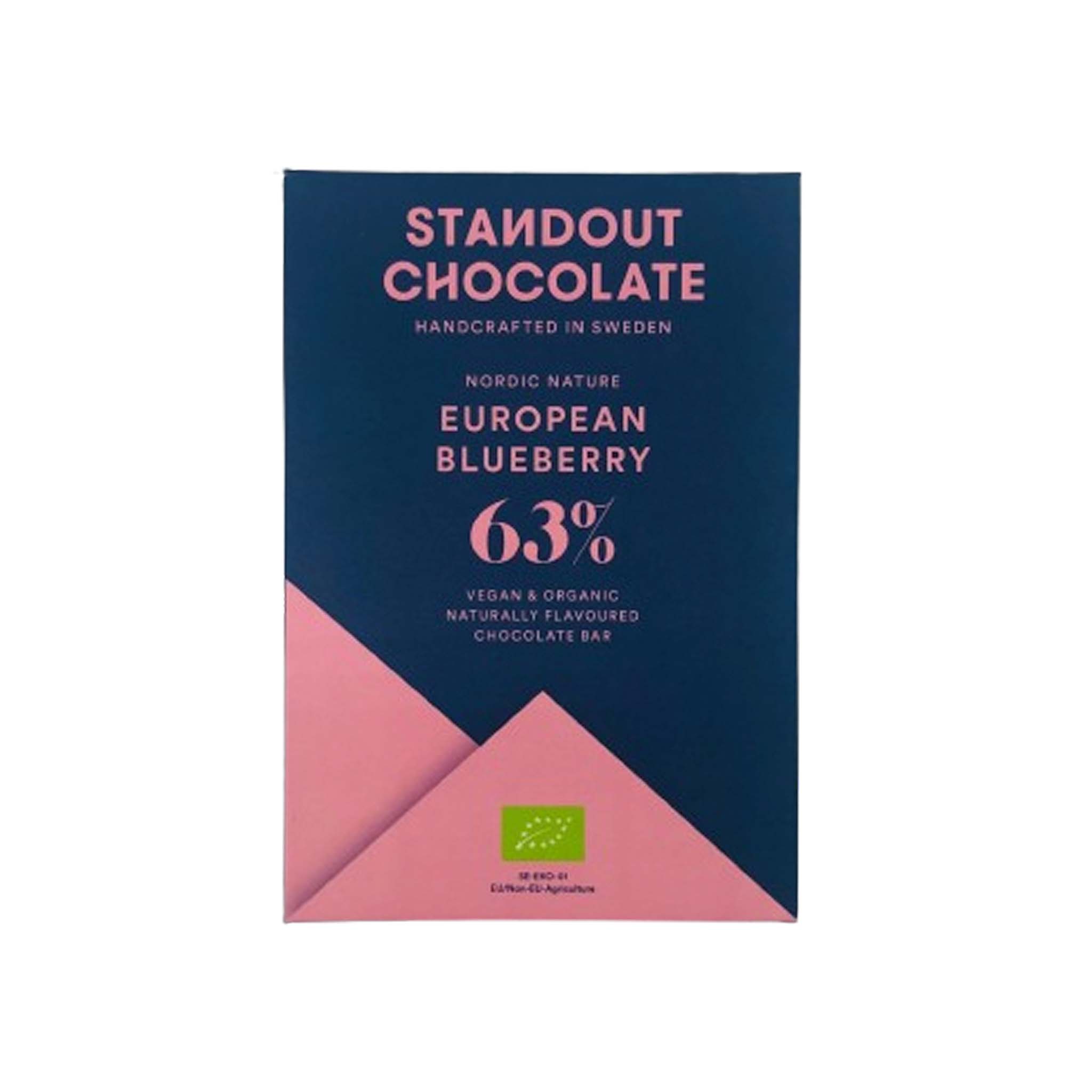 STANDOUT EUROPEAN BLUEBERRY 63% DARK CHOCOLATE 50g