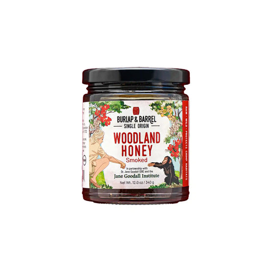 BURLAP & BARREL JANE GOODALL SMOKED WOODLAND HONEY 340g