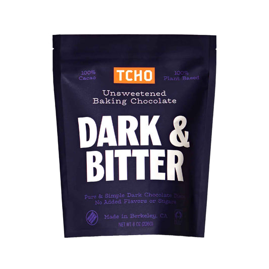 TCHO DARK & BITTER BAKING CHOCOLATE 8oz