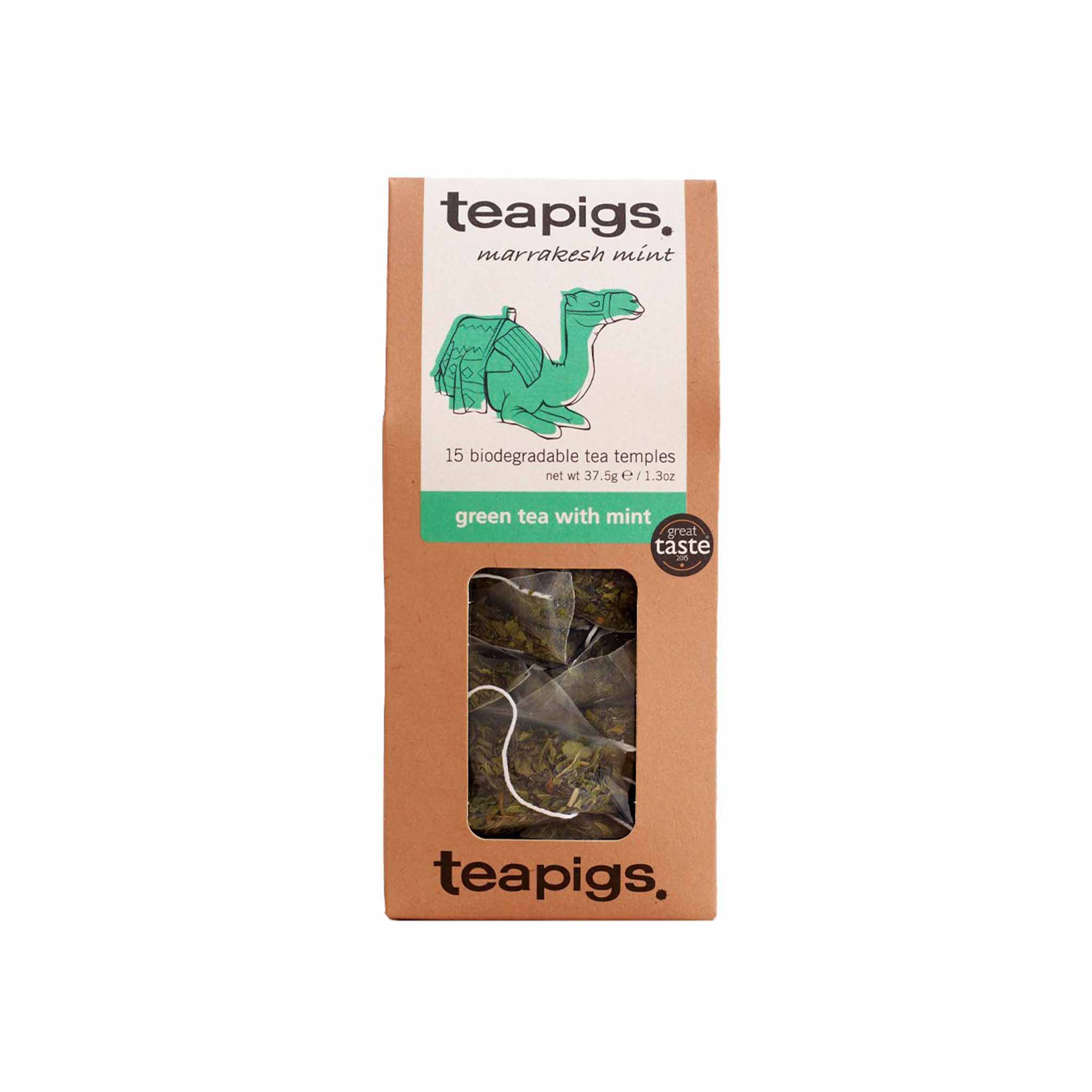 TEAPIGS GREEN TEA MINT 15ct 1.3oz