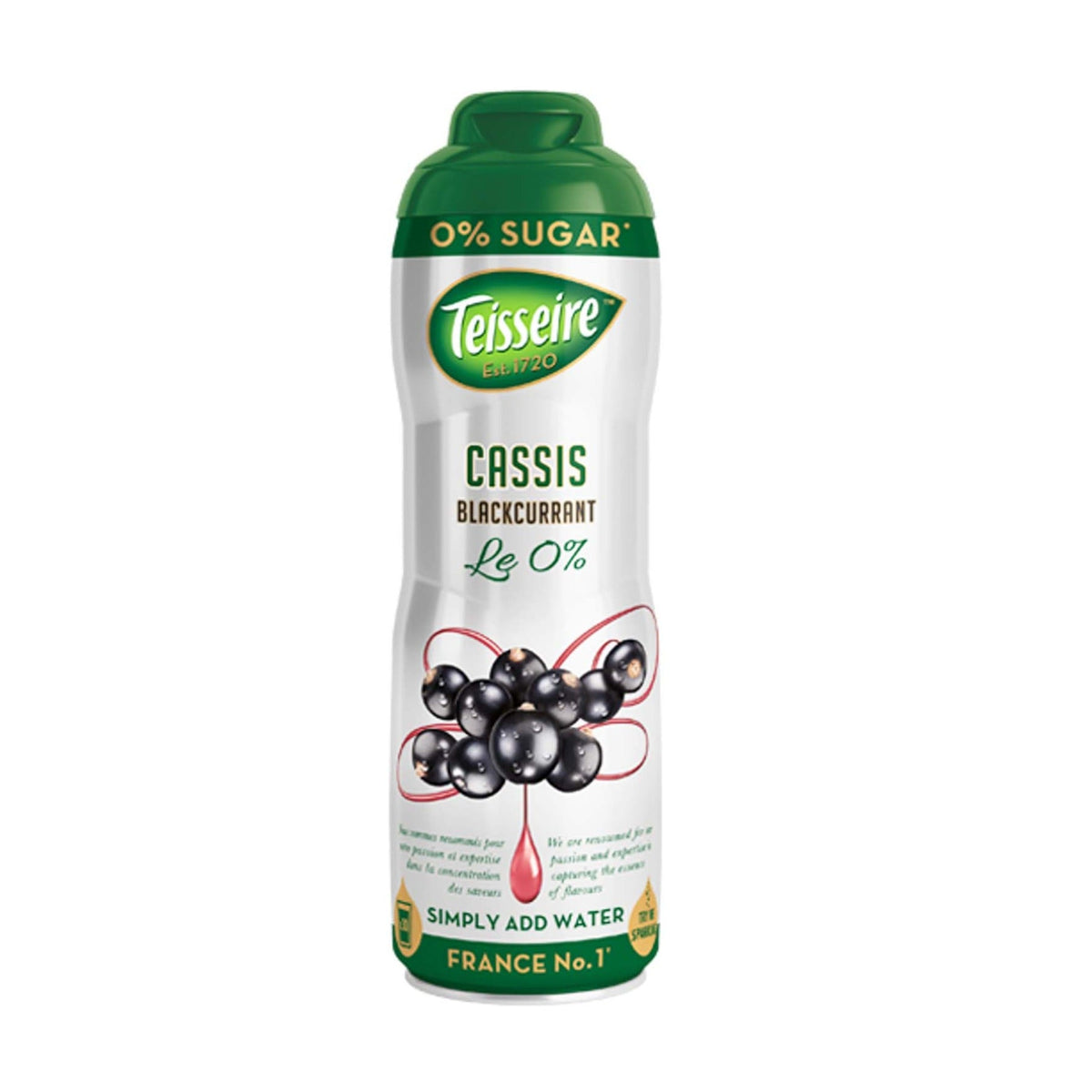 TEISSEIRE SUGAR FREE BLACKCURRANT SYRUP 20oz – monsieur marcel gourmet ...