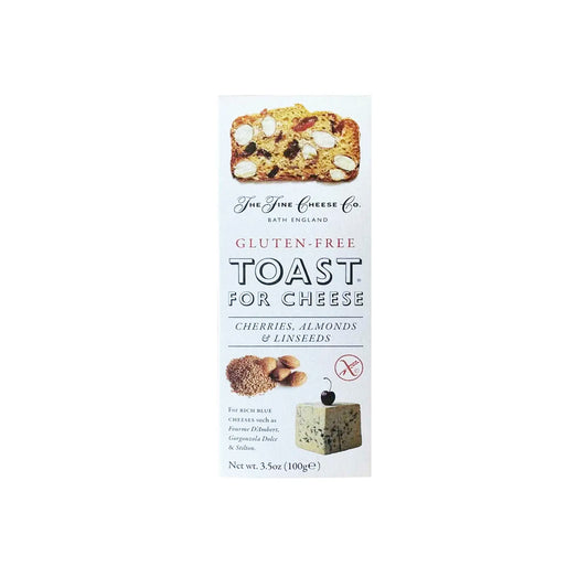 THE FINE CHEESE COMPANY GLUTEN FREE CHERRIES, ALMONDS & LINSEEDS TOAST 100g