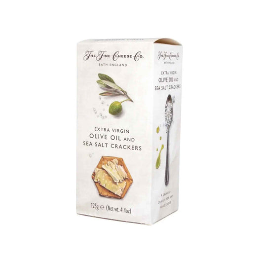THE FINE CHEESE COMPANY OLIVE OIL & SEA SALT CRACKERS 125g
