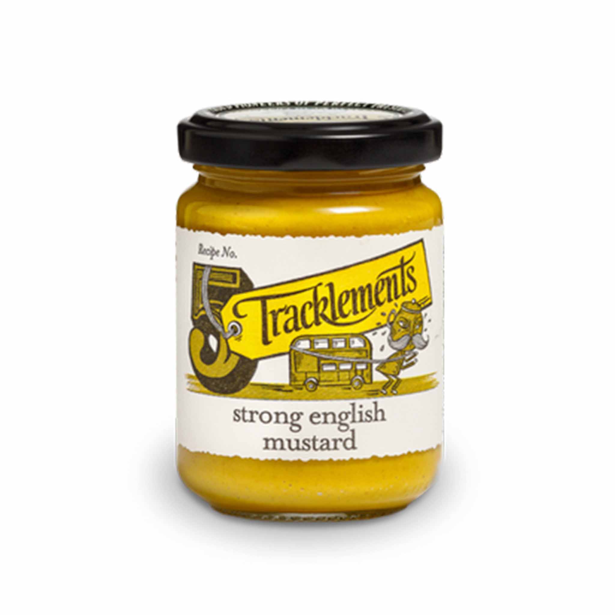 Tracklements Strong English Mustard in a Glass Jar