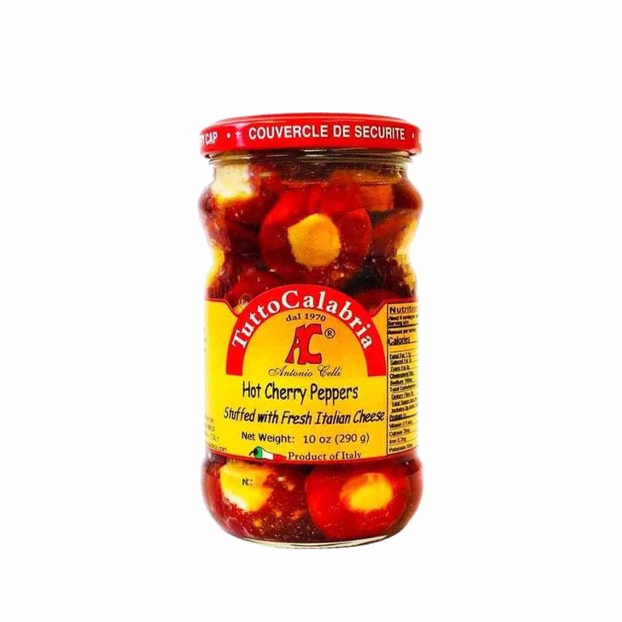 TUTTO CALABRIA HOT CHERRY PEPPERS 285g