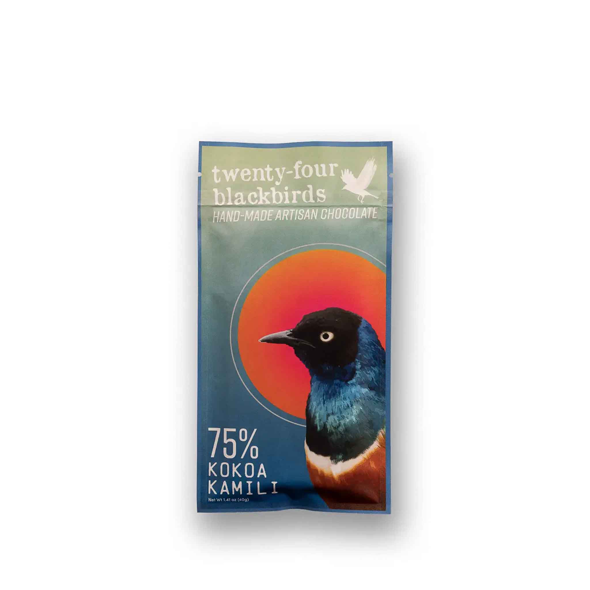 TWENTY-FOUR BLACKBIRDS 75% KOKOA KAMILI CHOCOLATE 40g