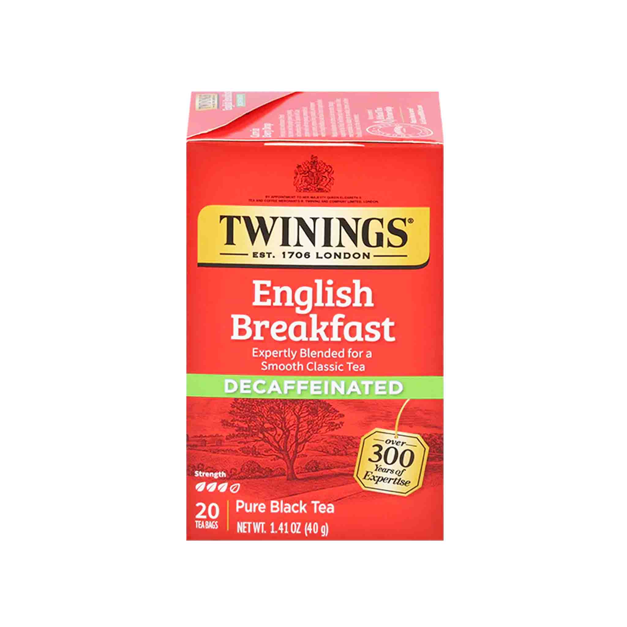 TWININGS ENGLISH BREAKFAST DECAF TEA 1.41OZ