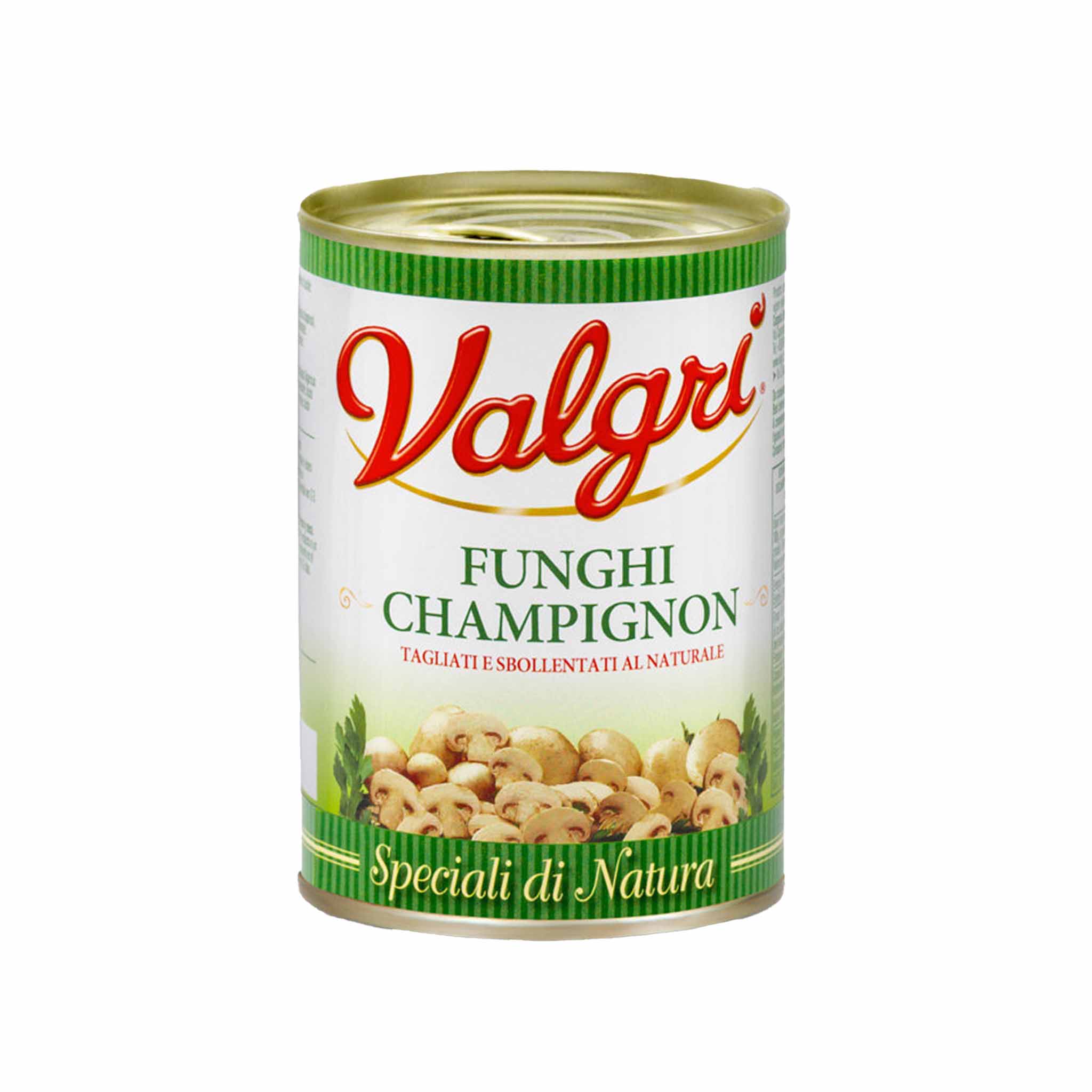 Funghi Mushrooms Champignons in a Can