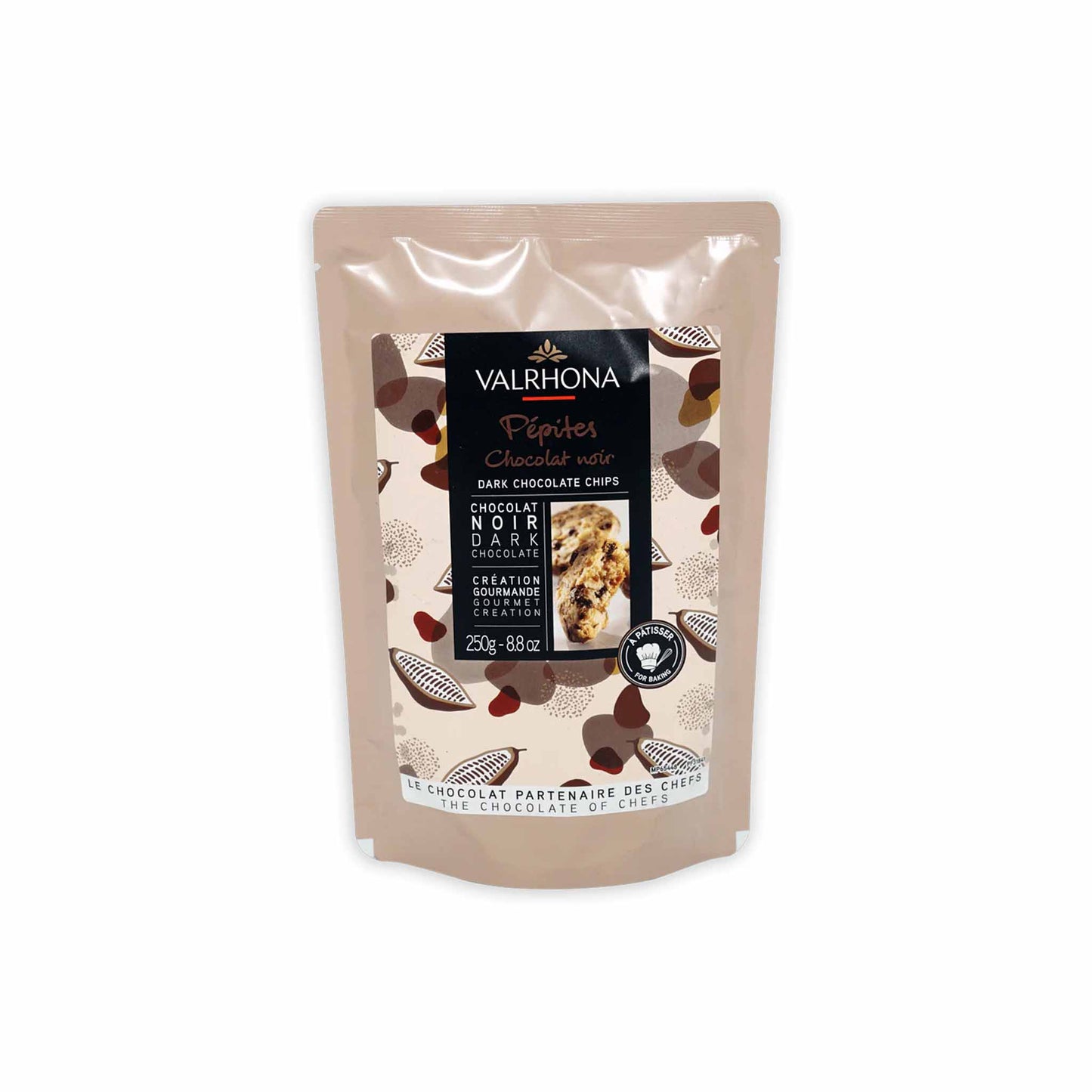 VALRHONA DARK 52% BAKING CHOCOLATE CHIPS 250g