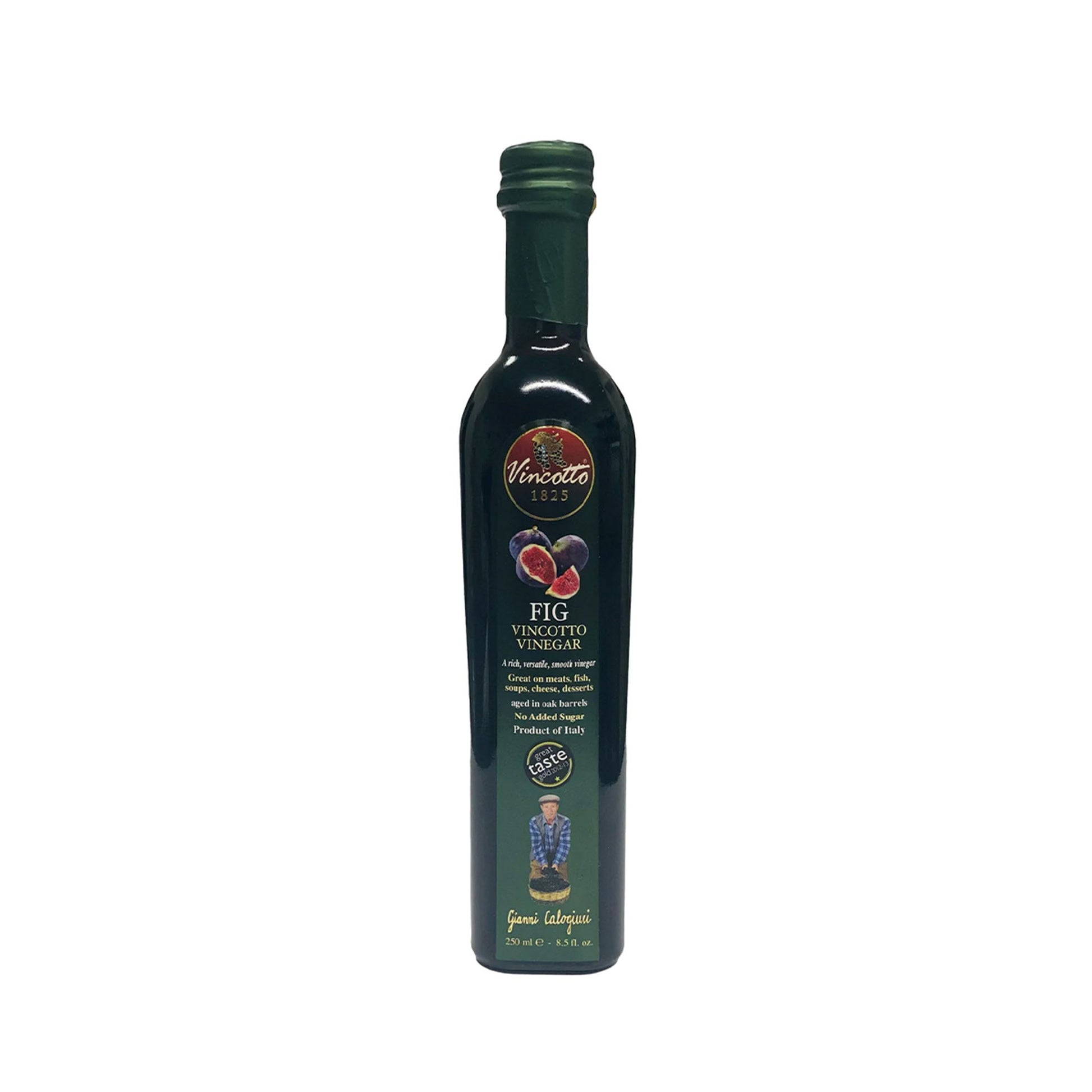 Vincotto fig vinegar is a gourmet condiment that adds a touch of sweetness to dressings, marinades, sauces, and cheeses.