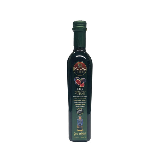 Vincotto fig vinegar is a gourmet condiment that adds a touch of sweetness to dressings, marinades, sauces, and cheeses.